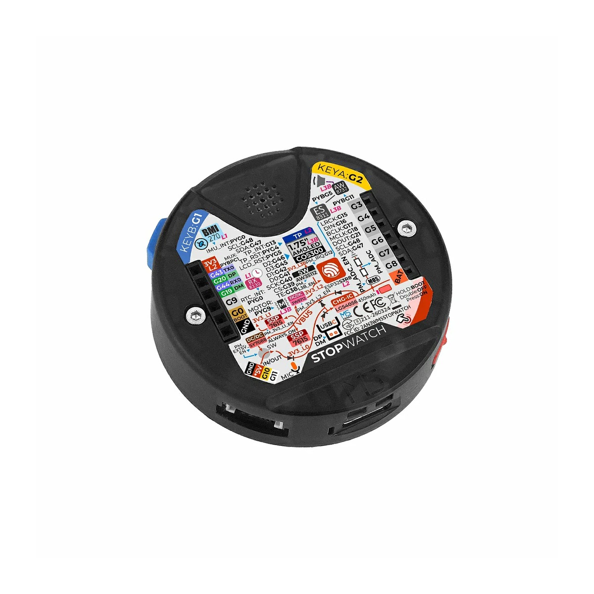 M5Stack StopWatch - ESP32-S3 Round AMOLED Touch Development Board - Image 4