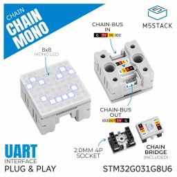 Chain Mono Matrix with 8x8 LEDs White - Image 2