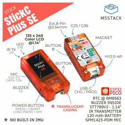 M5StickC PLUS SE Mini IoT Dev Kit (ESP32-PICO) - Image 2