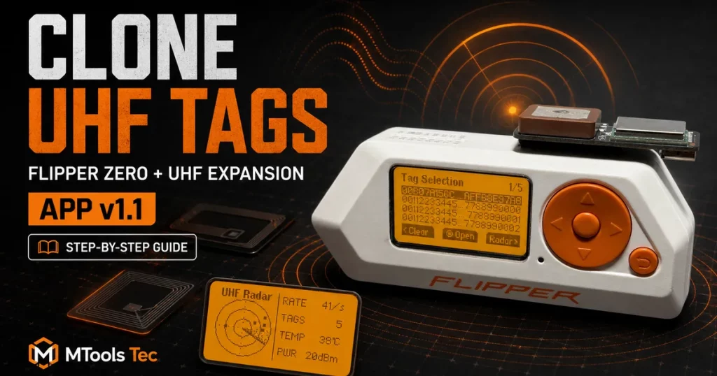 Flipper Zero and UHF Expansion app 1.1 guide for cloning compatible UHF tags
