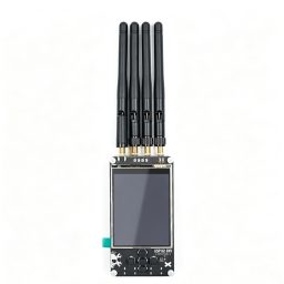 ESP32-DIV V2 wireless development toolkit front view with four antennas