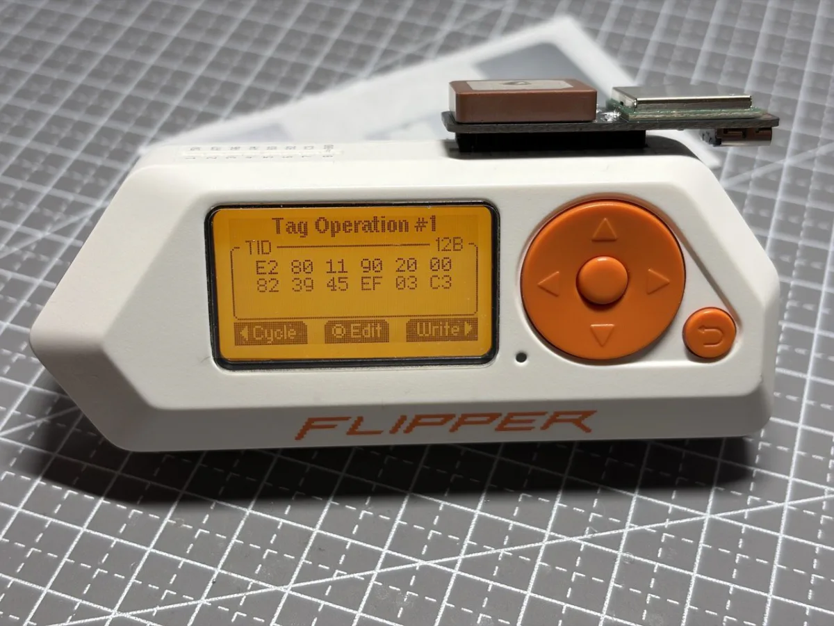 TID bank displayed in UHF Expansion 1.1 on Flipper Zero