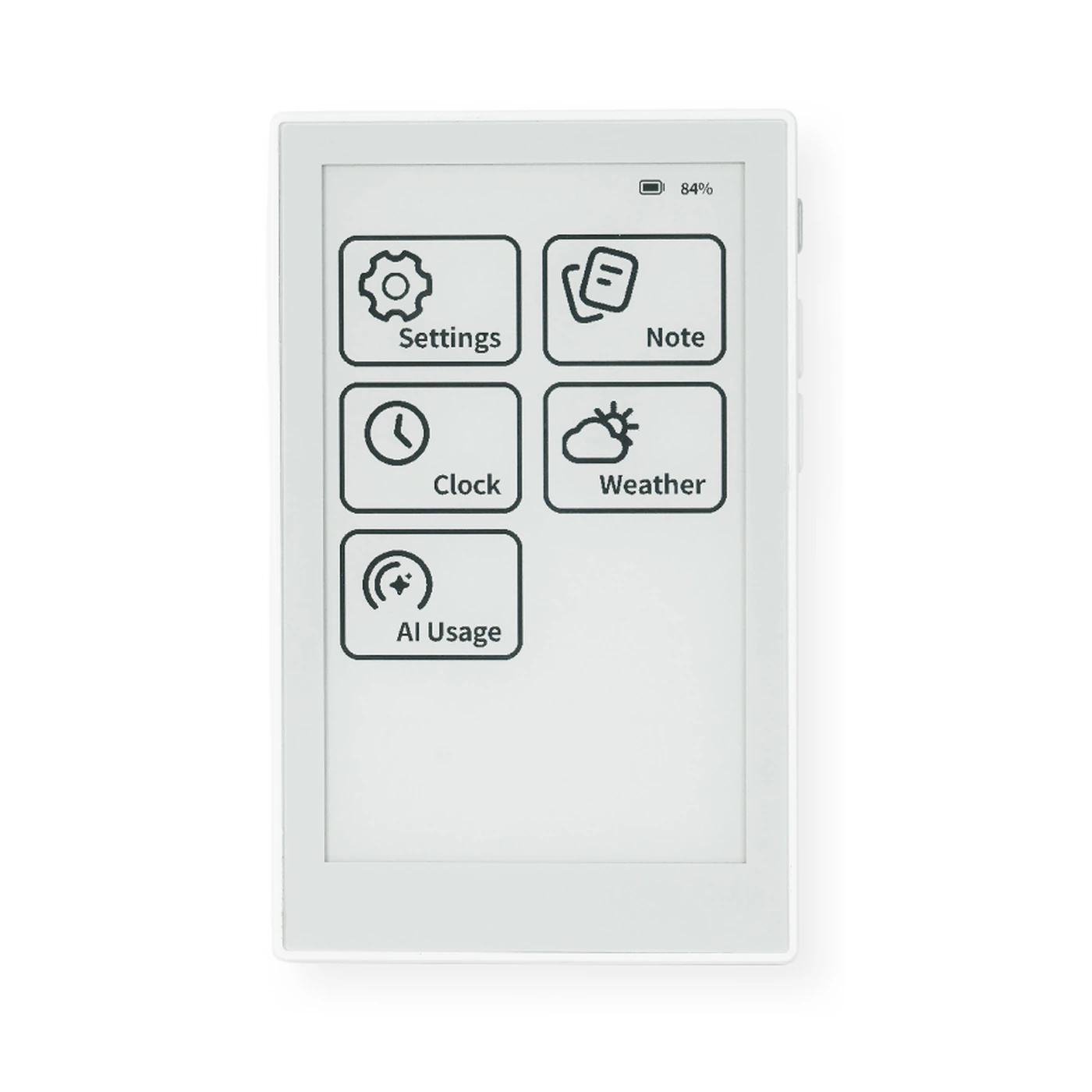 Seeed Studio reTerminal Sticky 3.97-inch ePaper display front view