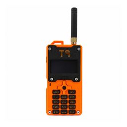 GAT562 30S T9 orange Meshtastic handheld on white, front view